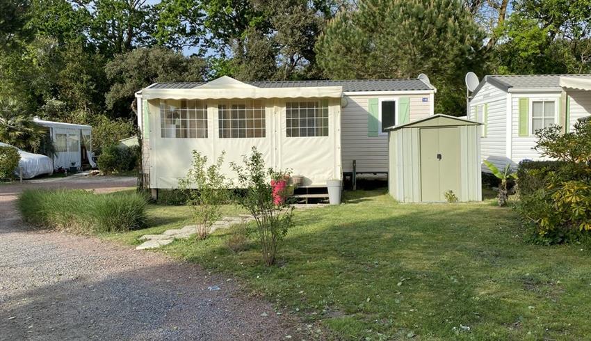 extérieur - Location mobile-home Standard terrasse bois - Camping La Boulinière - Camping ile d'Oléron