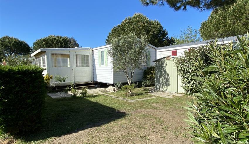 extérieur - Location mobile-home Standard terrasse bois - Camping La Boulinière - Camping ile d'Oléron